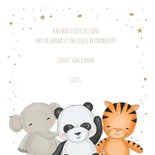 Felicitatie kleinkind - jungledieren met confetti 3