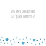 Felicitatie kleinzoon blauw hart 3