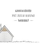 Felicitatie met illustratie van een klein schattig huisje 2