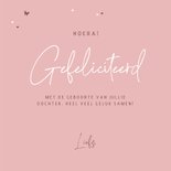 Felicitatie met silhouet schommelend meisje 3