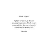 Felicitatie proost disco kaart 3