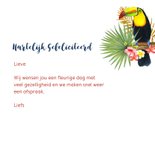 Felicitatie tropische toekanvogel 3