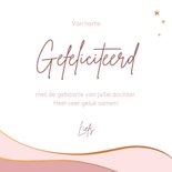 Felicitatie - Vlakken met sterren en goudlook 3