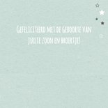Felicitatie wolk ster label 3
