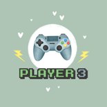 Felicitatiekaart baby op komst gamers controller hartjes 2
