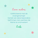 Felicitatiekaart baby op komst regenboog 3