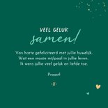 Felicitatiekaart champagne proost koppel getrouwd liefde 3