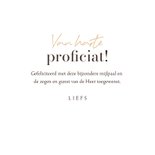 Felicitatiekaart droogbloemen christelijk gouden hartjes 3