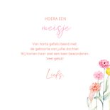Felicitatiekaart geboorte droogbloemetjes 3