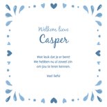 Felicitatiekaart geboorte jongen olifantje 3