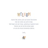 Felicitatiekaart geboorte met waterverf stippen 3