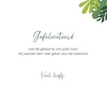 Felicitatiekaart geboorte - olifant jongen jungle 3