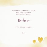 Felicitatiekaart geboorte olifantje hartjes 3