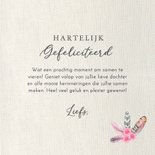 Felicitatiekaart geboorte veertjes 3