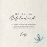 Felicitatiekaart geboorte veren zoon 3