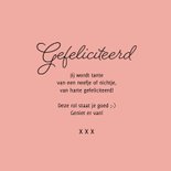 Felicitatiekaart gefeliciteerd tante neefje nichtje confetti 3