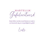 Felicitatiekaart gekleurde bloemen 3