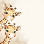Felicitatiekaart giraffe tweeling 2