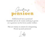 Felicitatiekaart grappig vrouw pensioen oud ontspannen wijn 3
