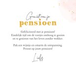 Felicitatiekaart grappig vrouw pensioen oud ontspannen wijn 3