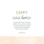 Felicitatiekaart happy new home met plantjes en verhuisdozen 3