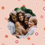 Felicitatiekaart heerlie de peerlie met bloemetjes 2