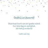 Felicitatiekaart hond met feestmuts 3