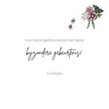 Felicitatiekaart hooglander met bloemen 3