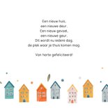 Felicitatiekaart huis patroon 3