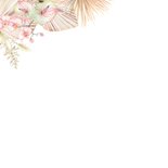 Felicitatiekaart huwelijk droogbloemen orchidee 2