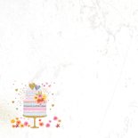 Felicitatiekaart huwelijk taart pastel 2