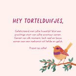 Felicitatiekaart huwelijk vogeltjes 3