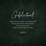 Felicitatiekaart huwelijksjubileum 10 jaar goud groen hartje 3