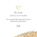 Felicitatiekaart huwelijksjubileum 65 jaar getrouwd goud 3