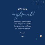 Felicitatiekaart huwelijksjubileum champagne proost liefde 3