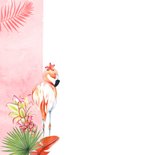 Felicitatiekaart huwelijksjubileum flamingostel 2
