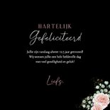 Felicitatiekaart huwelijksjubileum rozen hart 3