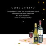 Felicitatiekaart huwelijksjubileum wijn 3