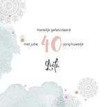 Felicitatiekaart huwelijksjubileum Zeeuws echtpaar 3
