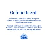 Felicitatiekaart inburgering Nederland delfts blauw tegeltje 3