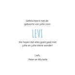 Felicitatiekaart jongen geluk zit in een klein rompertje 3