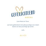 Felicitatiekaart jongen sterren goud voor geboorte 3