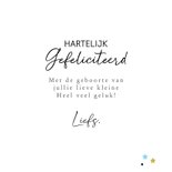Felicitatiekaart jongen veertjes papier 3