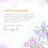 Felicitatiekaart jubileum pioen met agapanthus 3
