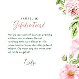 Felicitatiekaart jubileum rozen 3