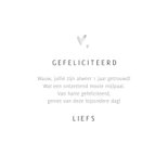 Felicitatiekaart katoenen huwelijk 1 jaar katoen hartjes 3