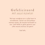 Felicitatiekaart kindje geboren lief bruin konijntje 3