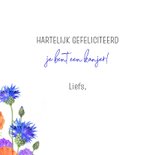 Felicitatiekaart klaprozen en korenbloemen 3