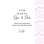 Felicitatiekaart kleinkind hart met label 3
