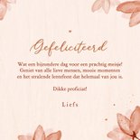 Felicitatiekaart lentefeest bloemen hartjes gefeliciteerd 3